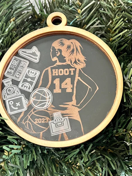 Personalized Sports Shaker Ornament