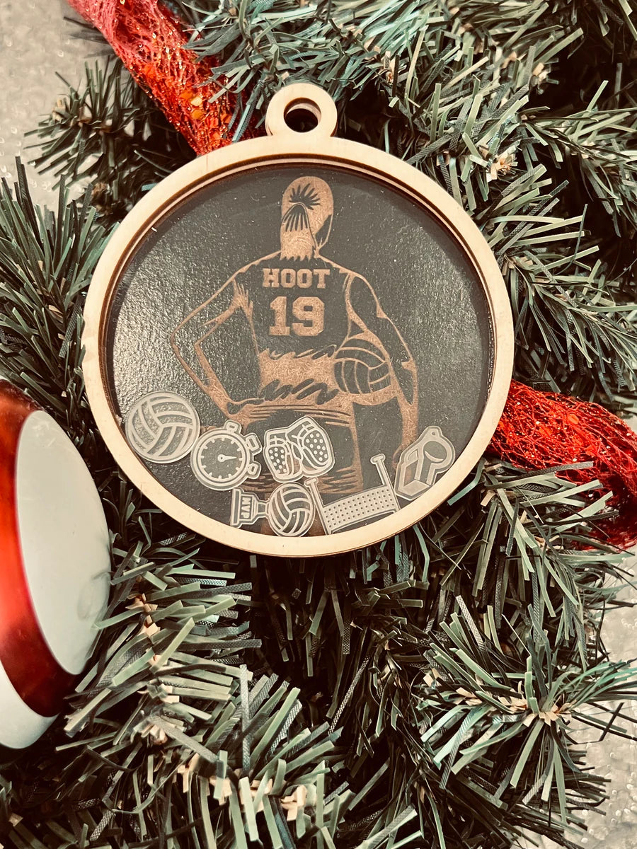 Personalized Sports Shaker Ornament