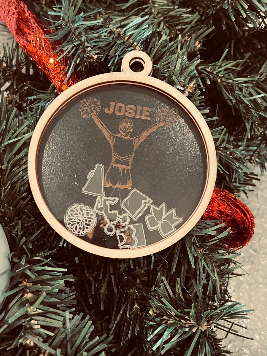 Personalized Sports Shaker Ornament