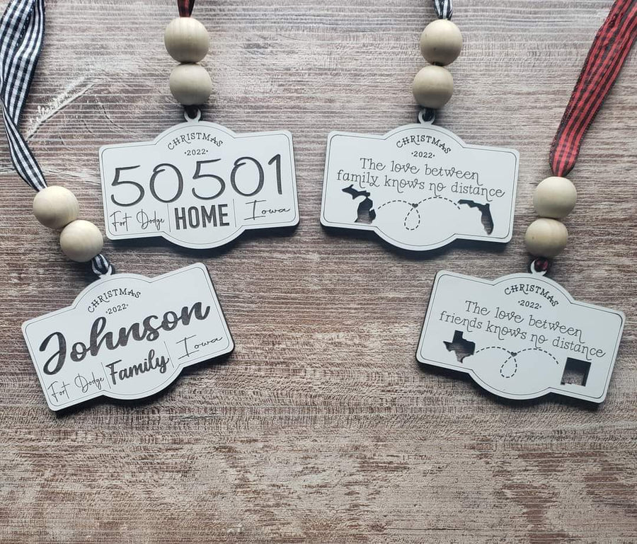 Zip Code Ornaments