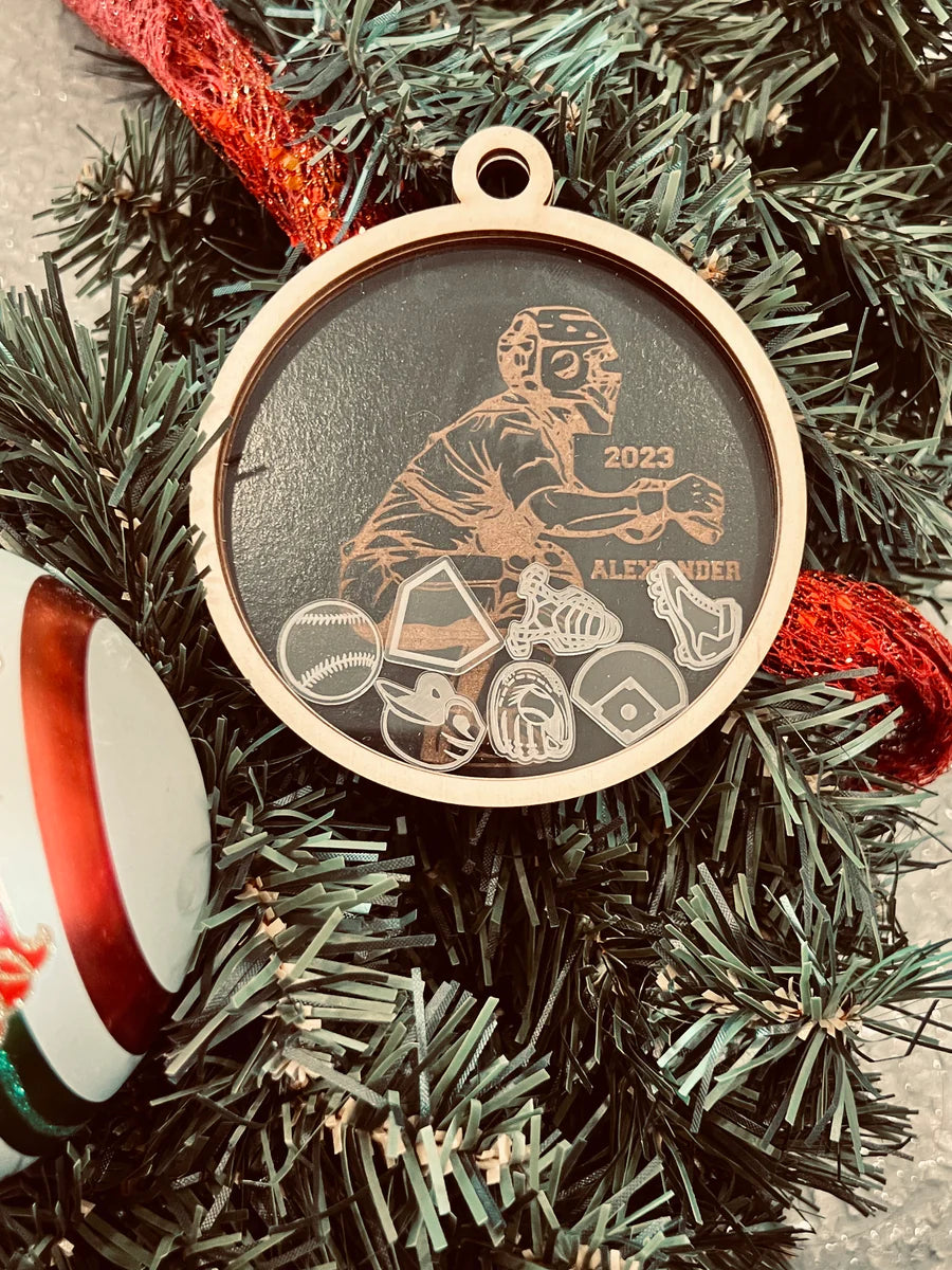 Personalized Sports Shaker Ornament