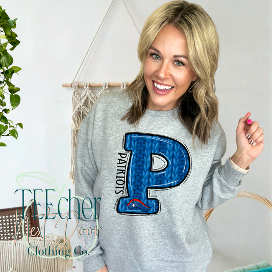 Patriots Sweater Letter