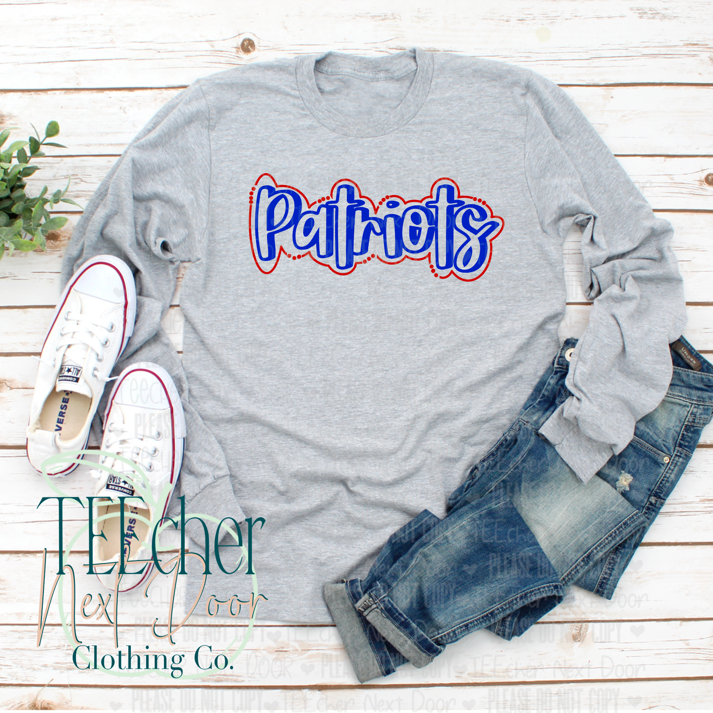 Patriots Doodle Outline
