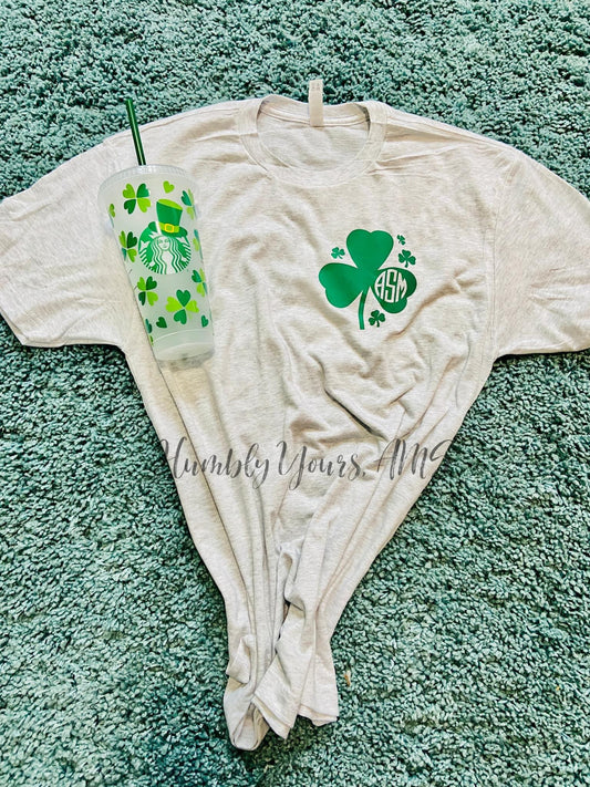 Youth Shamrock Pocket Monogram