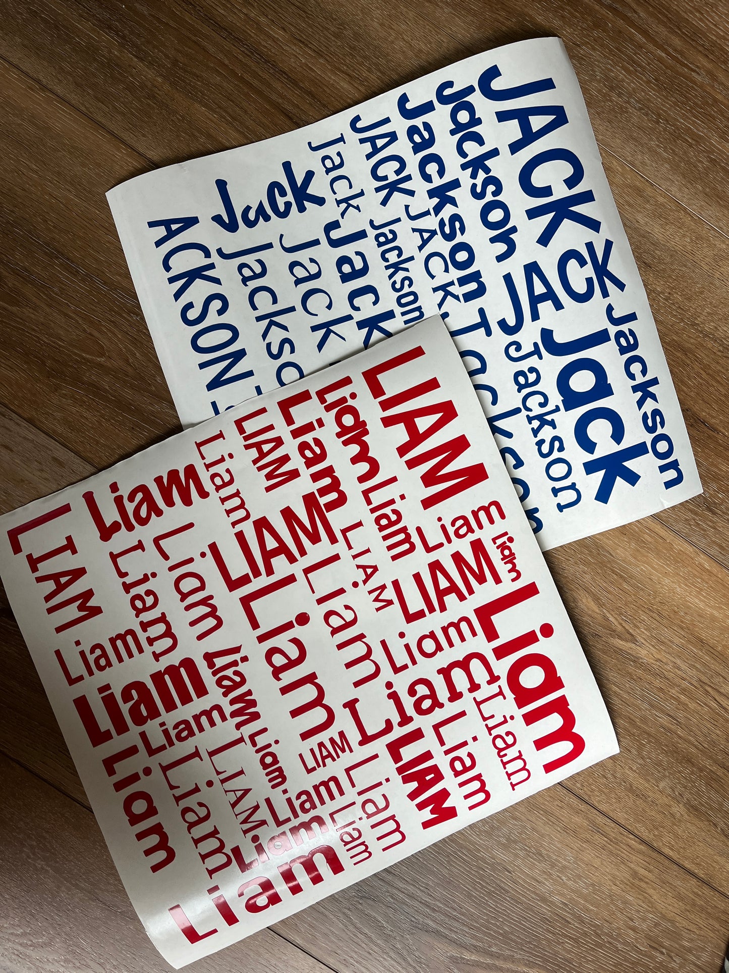 Name Decal Sheet