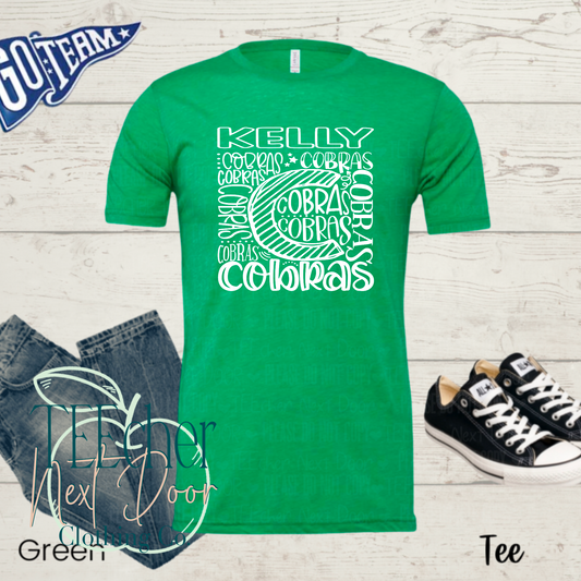 Kelly Cobras Typography