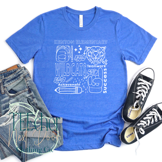 Kenton Mascot Collage- Single Color