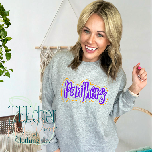 Panthers Doodle Outline