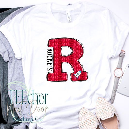 Rockets Red Varsity Sweater