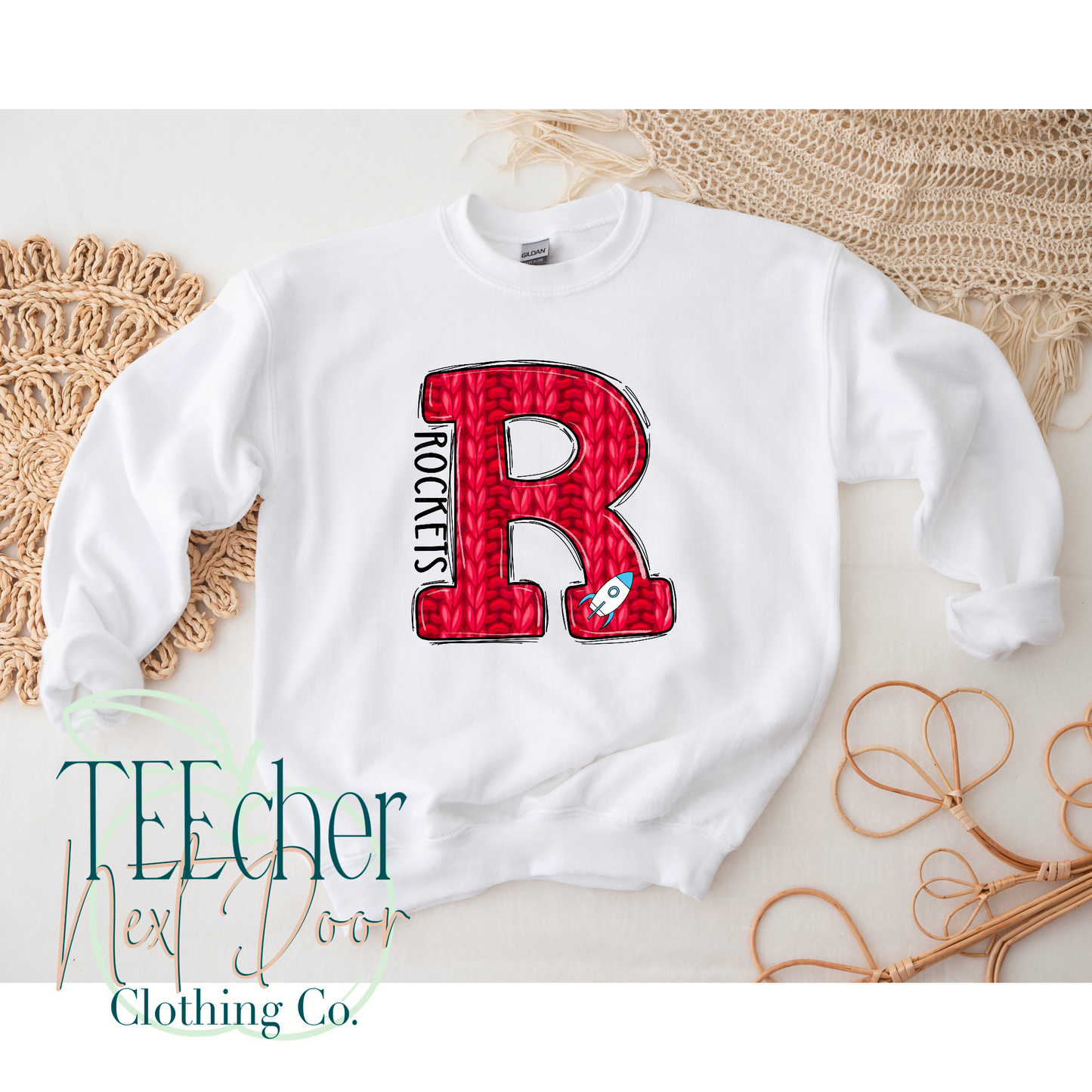 Rockets Red Varsity Sweater