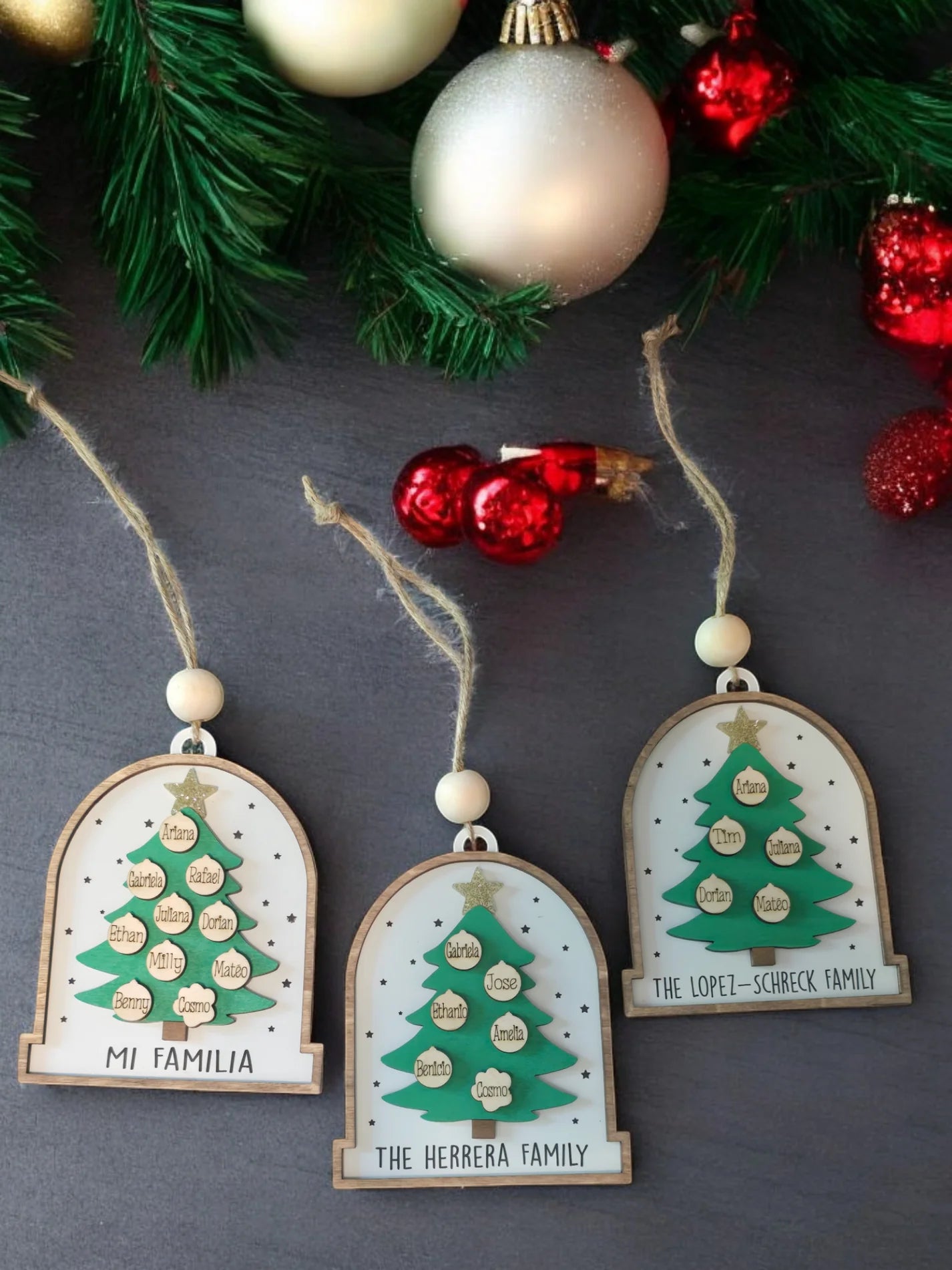 Family Christmas Tree Ornament