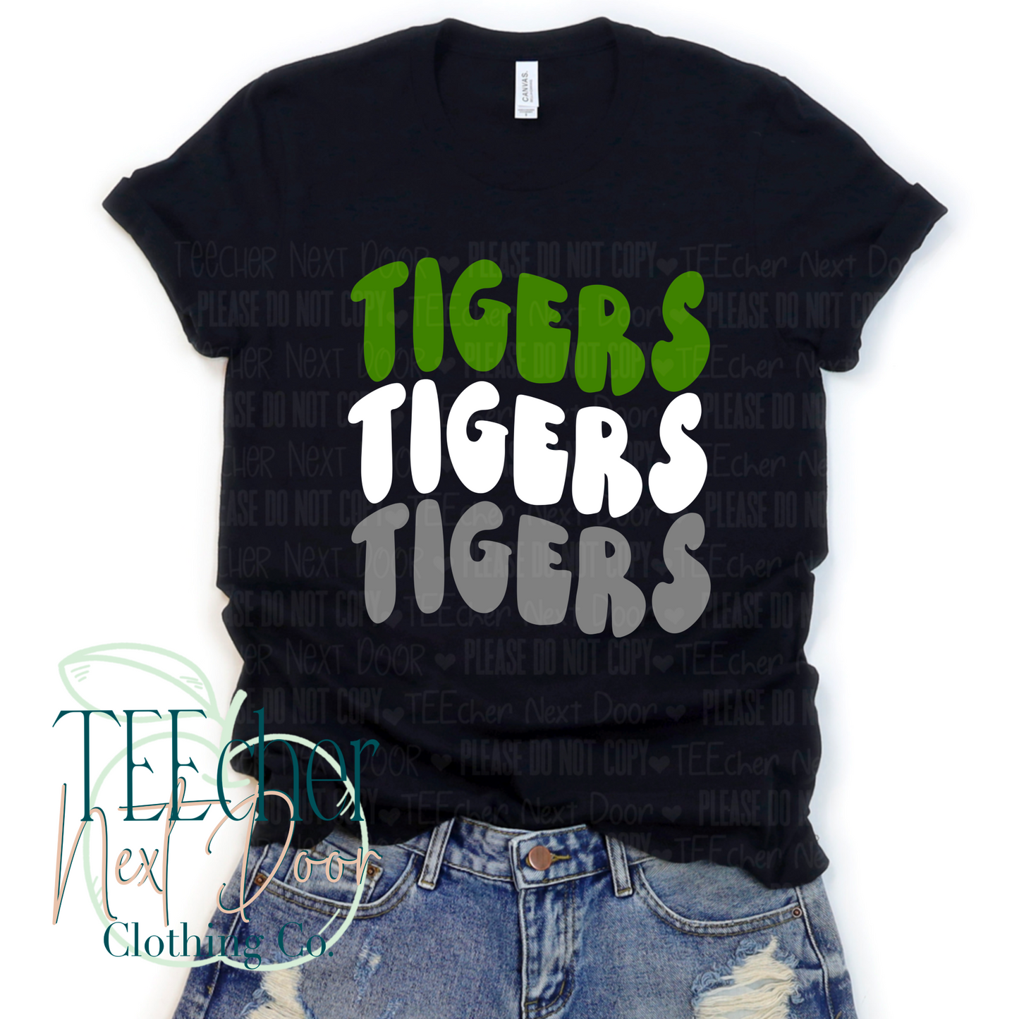 Tigers Retro Wavy