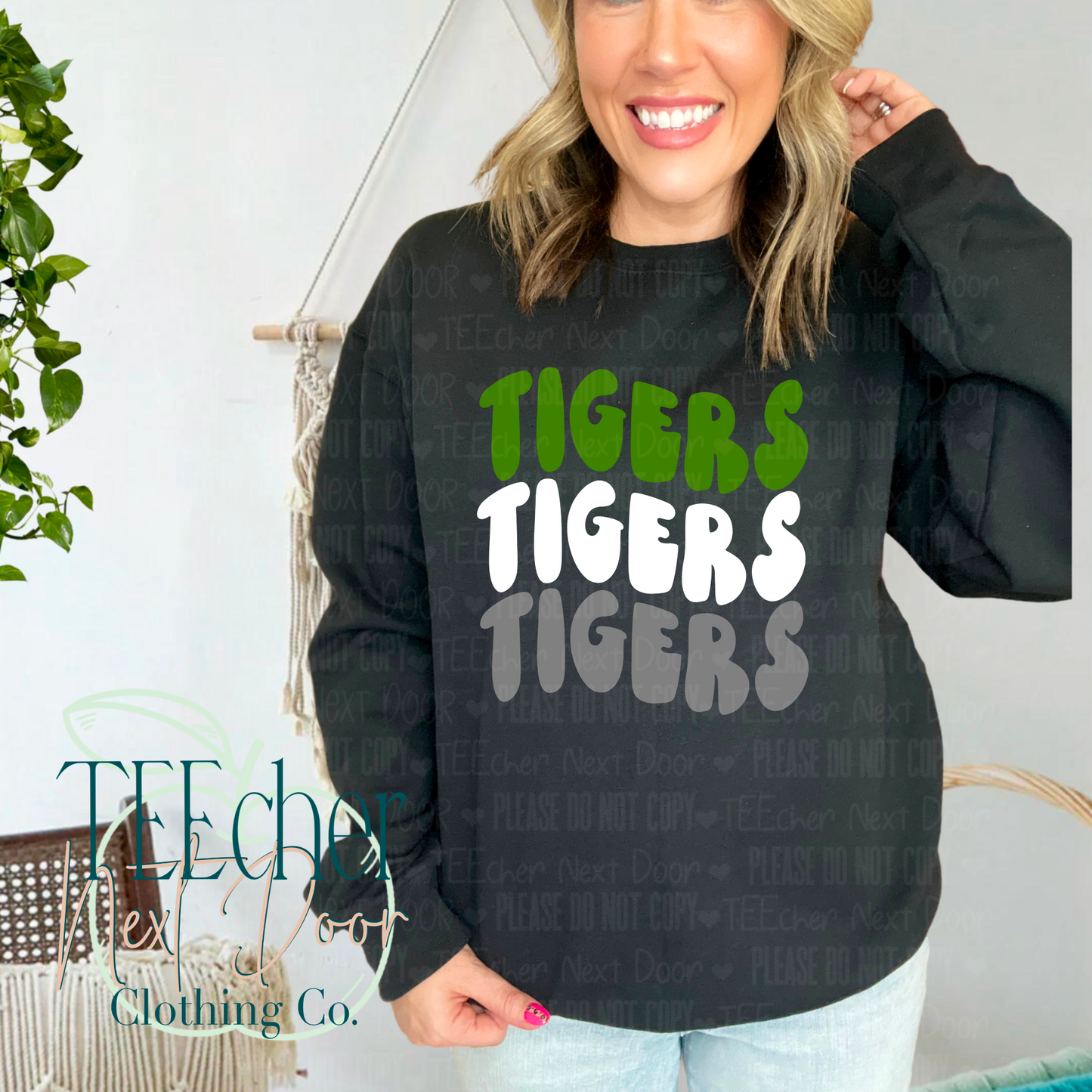 Tigers Retro Wavy