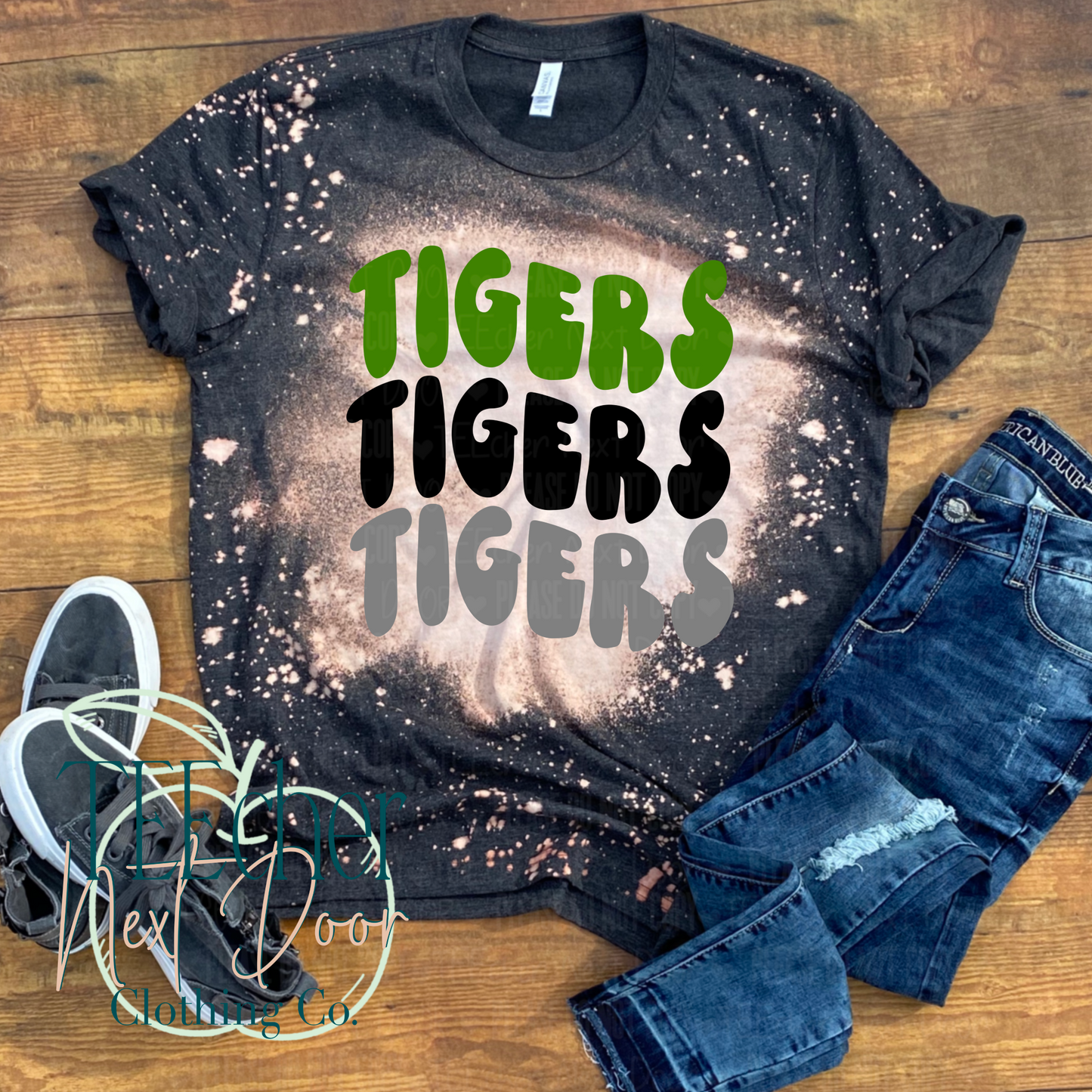 Tigers Retro Wavy