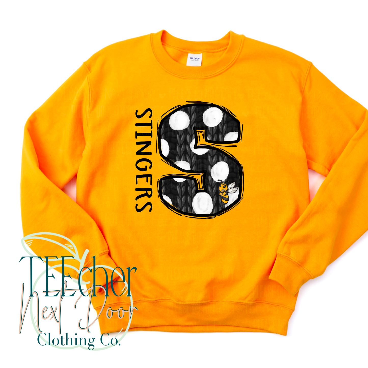 Stingers Polka Dot Varsity Sweater