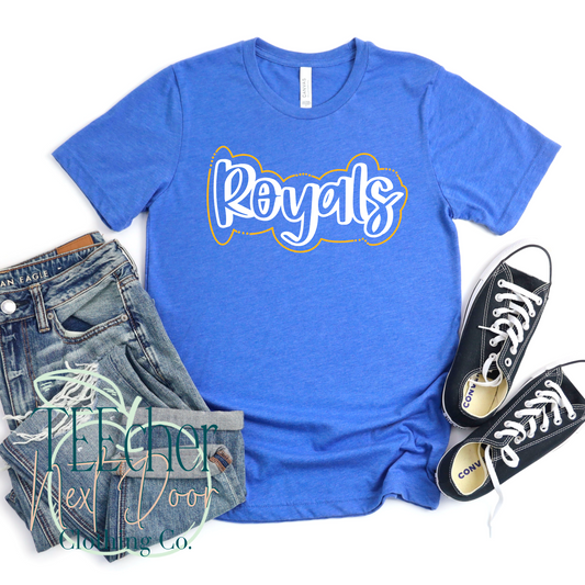 Royals Doodle Outline