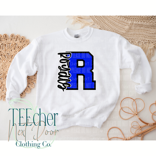 Royals Blue Varsity Letter