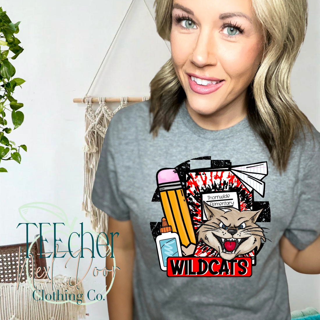 Thornwilde Back to School Collage TEEcher Next Door Clothing Co.