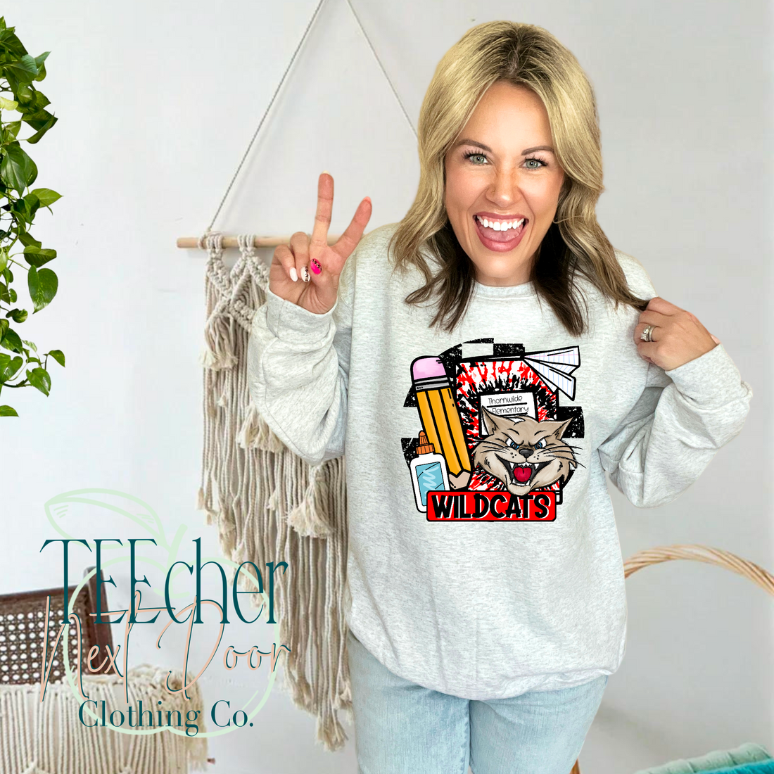 Thornwilde Back to School Collage TEEcher Next Door Clothing Co.