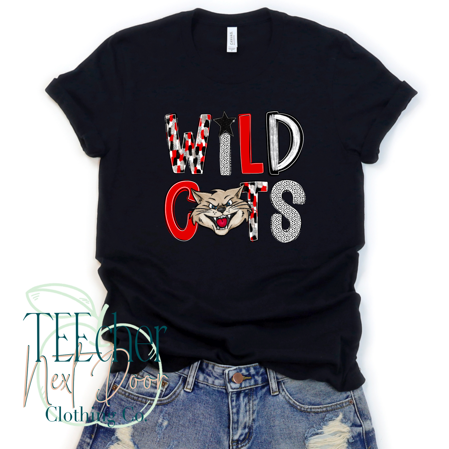 Black & Red Wildcats Poppy