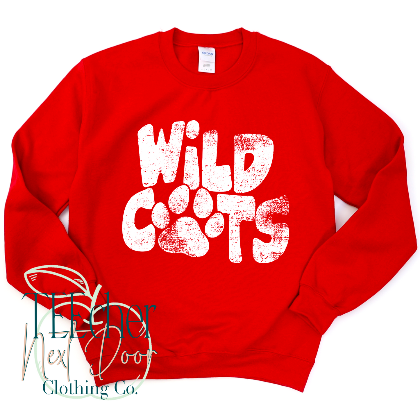 Wildcats Wavy Distressed