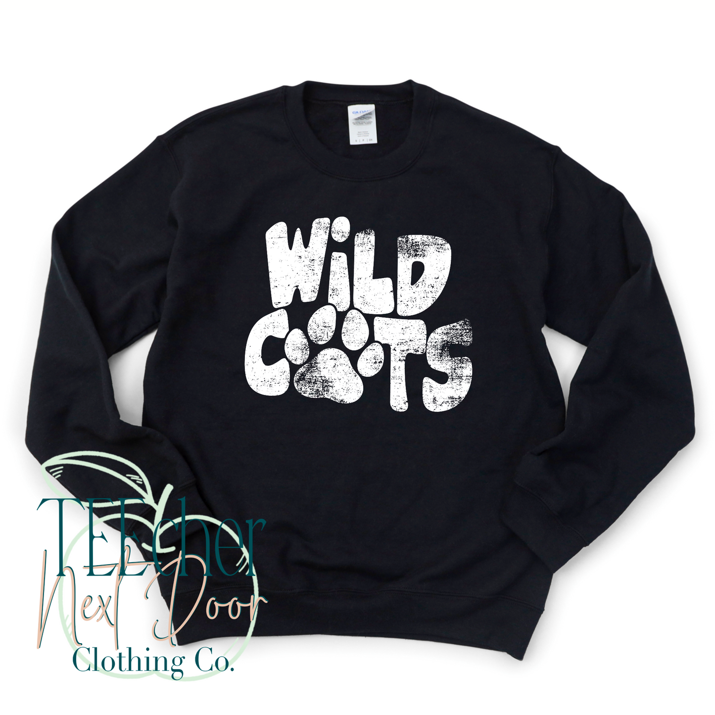 Wildcats Wavy Distressed