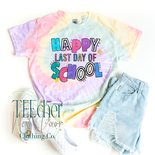 Teacher tees. Teacher graphic tees. Summer Break tees. last day of school tee. happy last day.