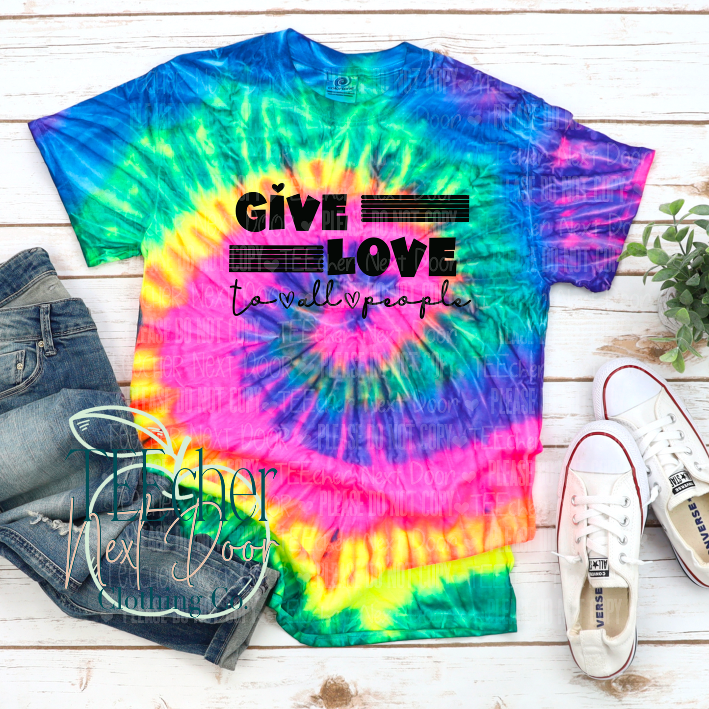 EXCLUSIVE Tie Dye Give Love to All People