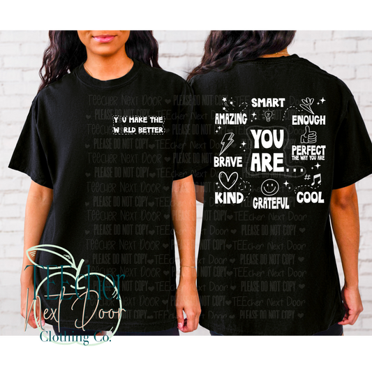 EXCLUSIVE Affirmation Single Color Tee