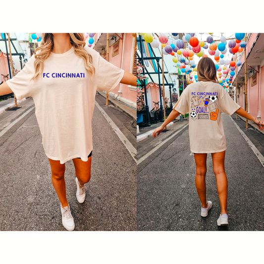 Orange and Blue Soccer Collage