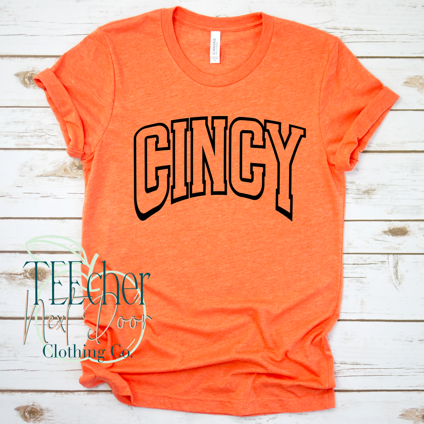 Orange and Black Cincy Arched