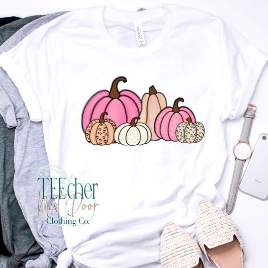 Pink Pumpkins Collage