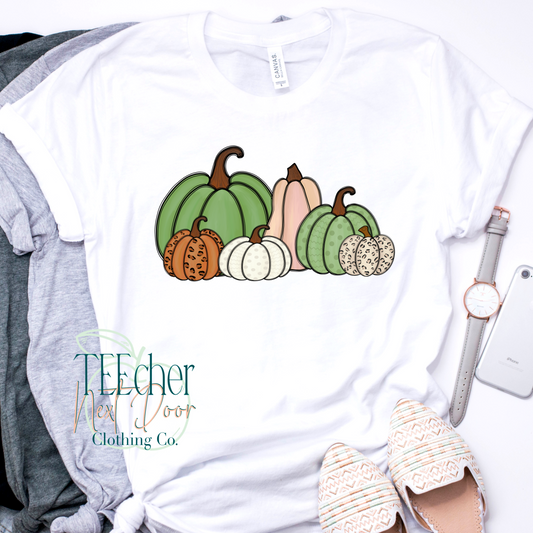 Green Pumpkins Collage