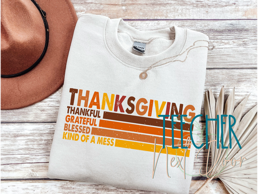 Thankful, Grateful, Blessed