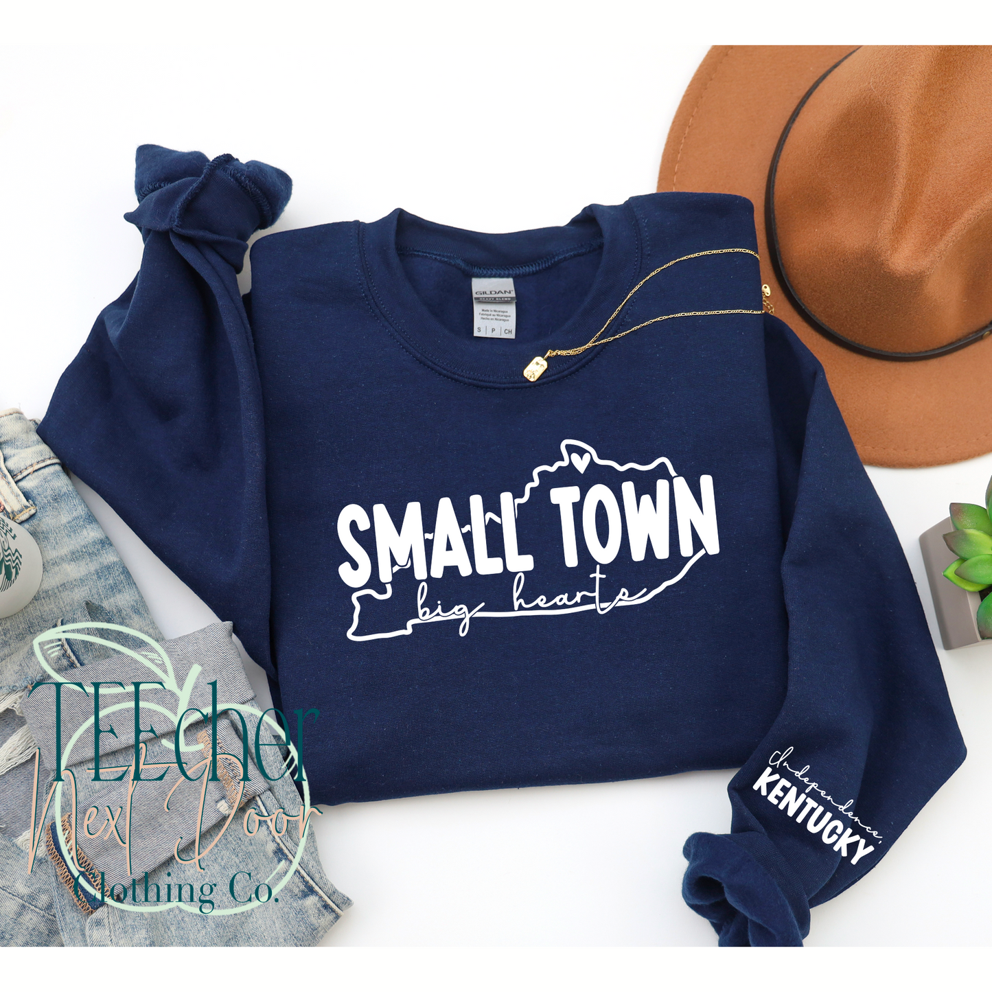 FUNDRAISER-Small Town, Big Hearts Sweatshirt