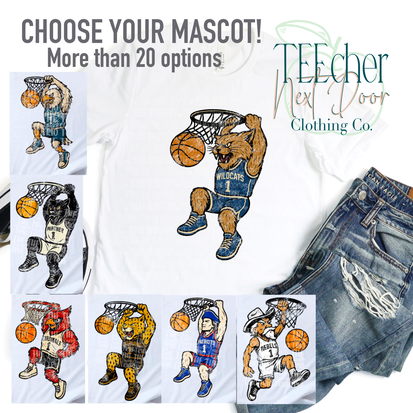 Choose Your Mascot Slam Dunk