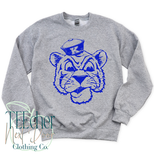 Retro Wildcat Mascot