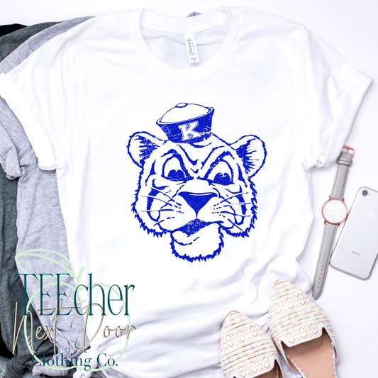 KENTON TA- Retro Wildcat Mascot