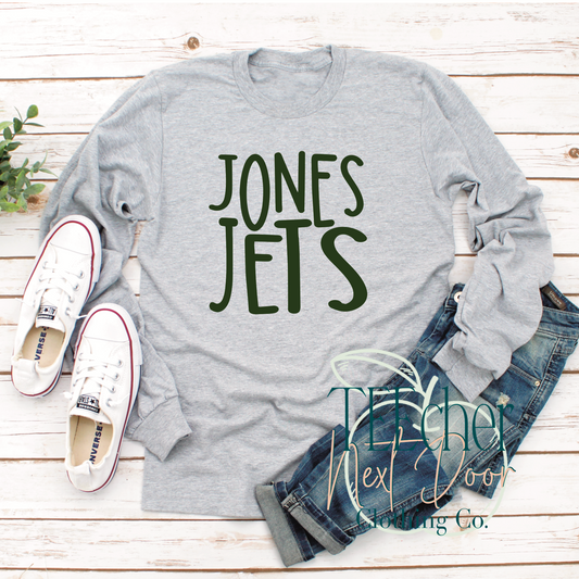 Jones Jets Handwritten