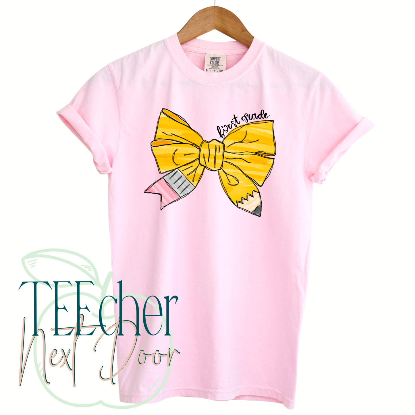 Pink Pencil Bow- Grade Level