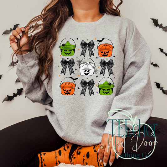 Halloween Buckets and Bows