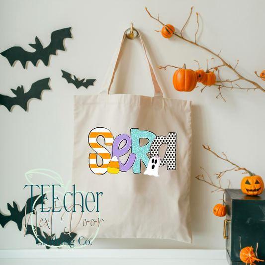 Custom Spooky Cute Trick or Treat Bag