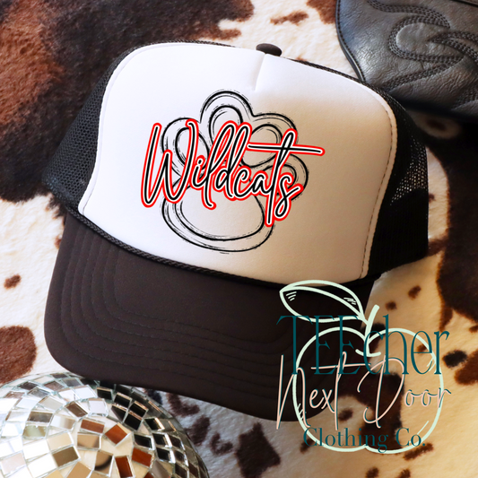 Wildcats Script Trucker Hat