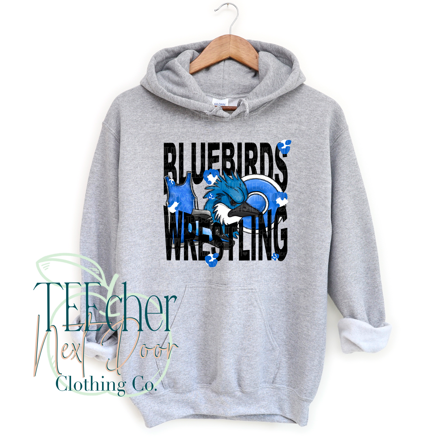 Bluebirds Wrestling Geometric