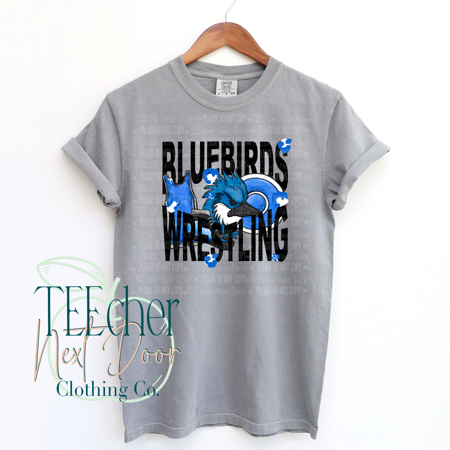 Bluebirds Wrestling Geometric