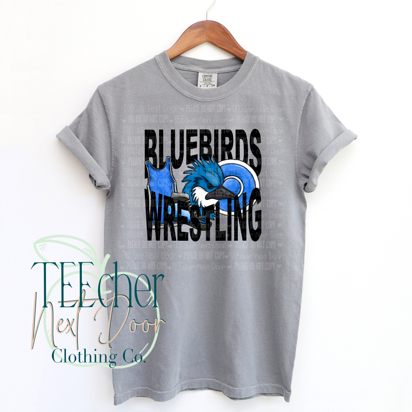 Bluebirds Wrestling Geometric