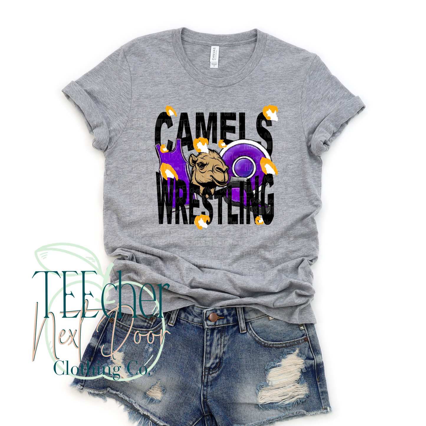 Camels Wrestling Geometric