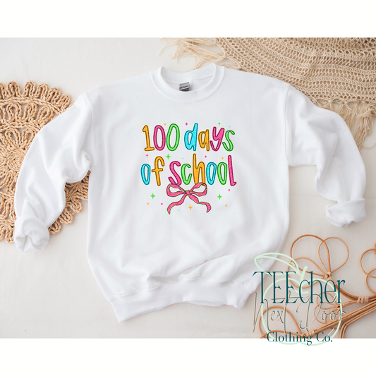 100th Day Bow Crewneck