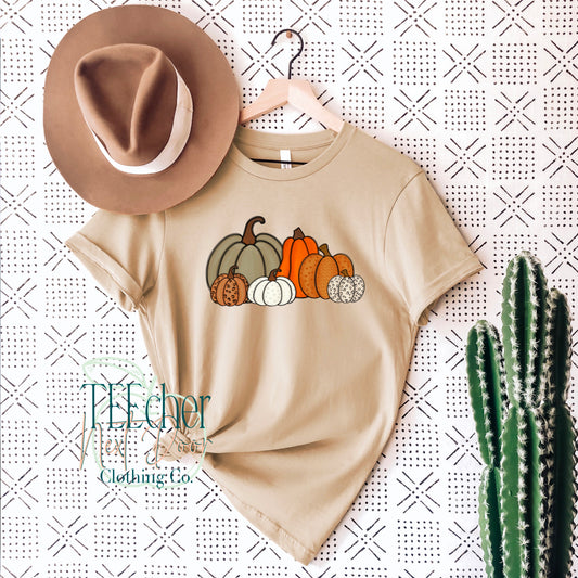 Tan Pumpkins Collage