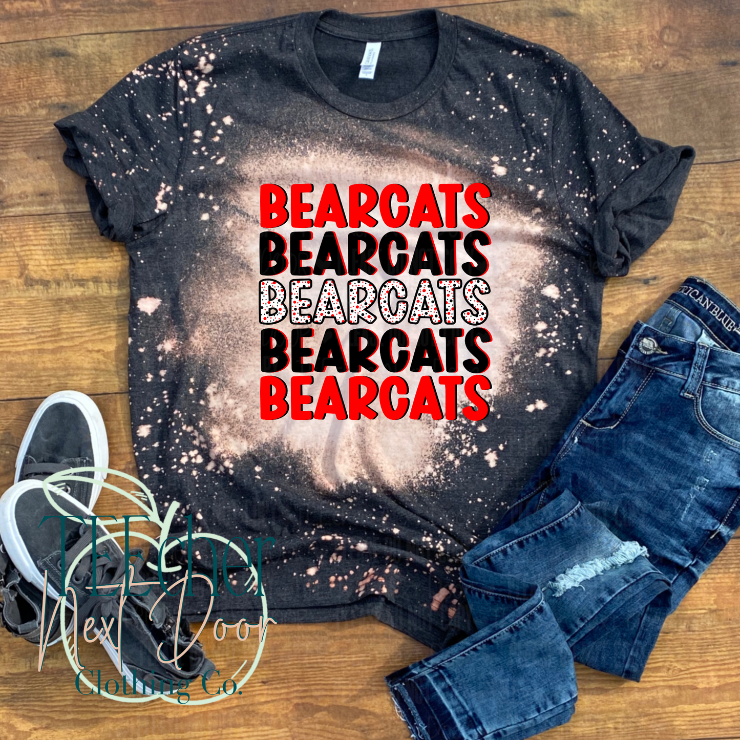 Bearcats Spotted Stacked